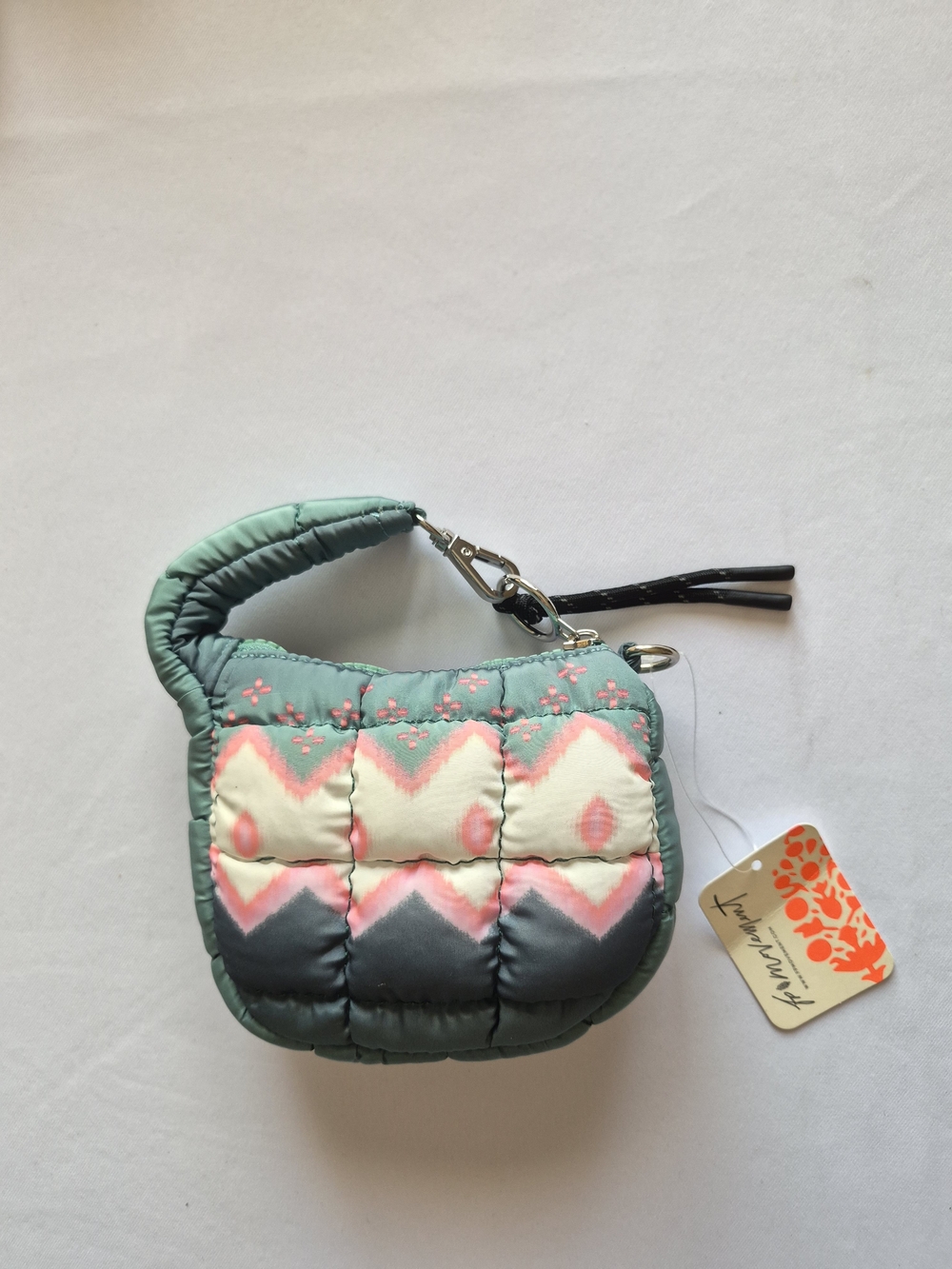 Free People Movement Quilted Geometric Mini Wristlet Bag
